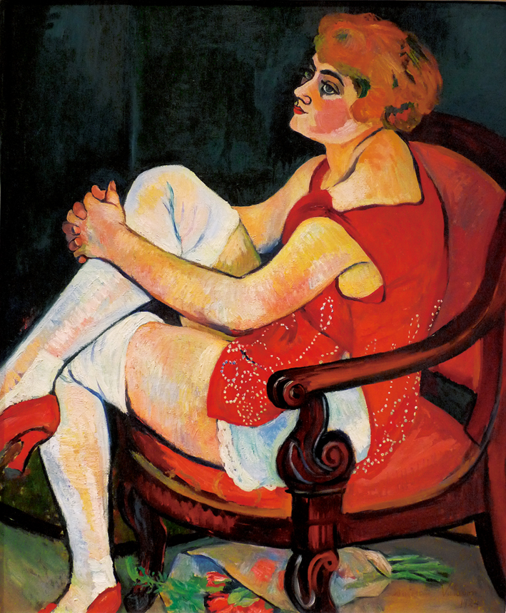  Suzanne Valadon —— womenin white stockings